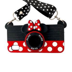 3D Minnie Mouse Polka Dot Silicone Phone Cover SXA102 for Samsung Galaxy A10E